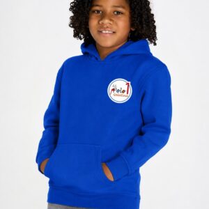 Felpa zip cappuccio felpata blu I.C. Polo 1 Galatina