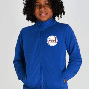 Felpa full zip garzata blu I.C. Polo 1 Galatina
